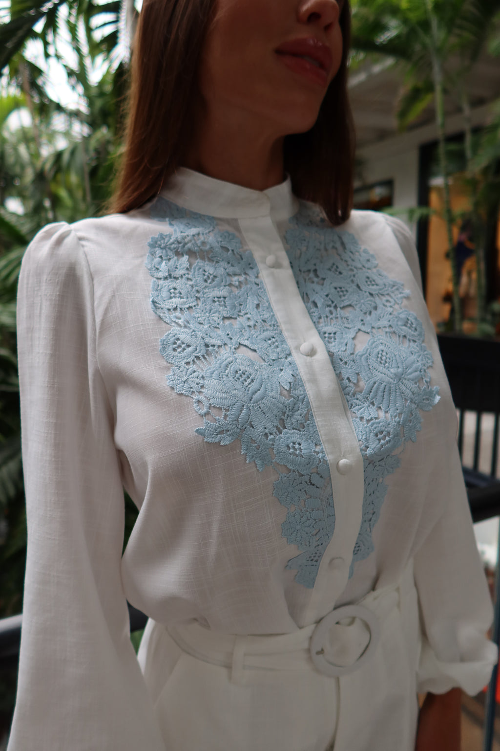 The Monaco Lace Set in Blue